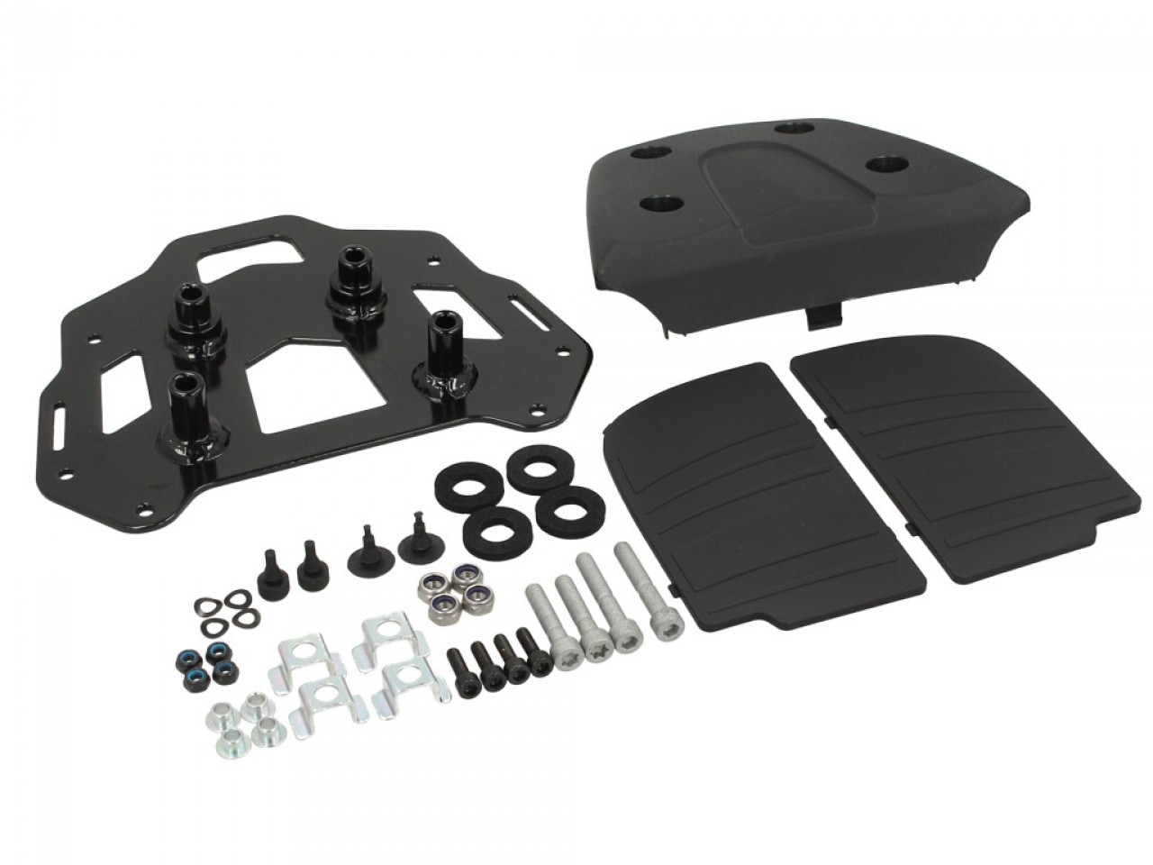 Topcase kit for MP3 (incl. mounting plate) 37 l, black, universo 91/B