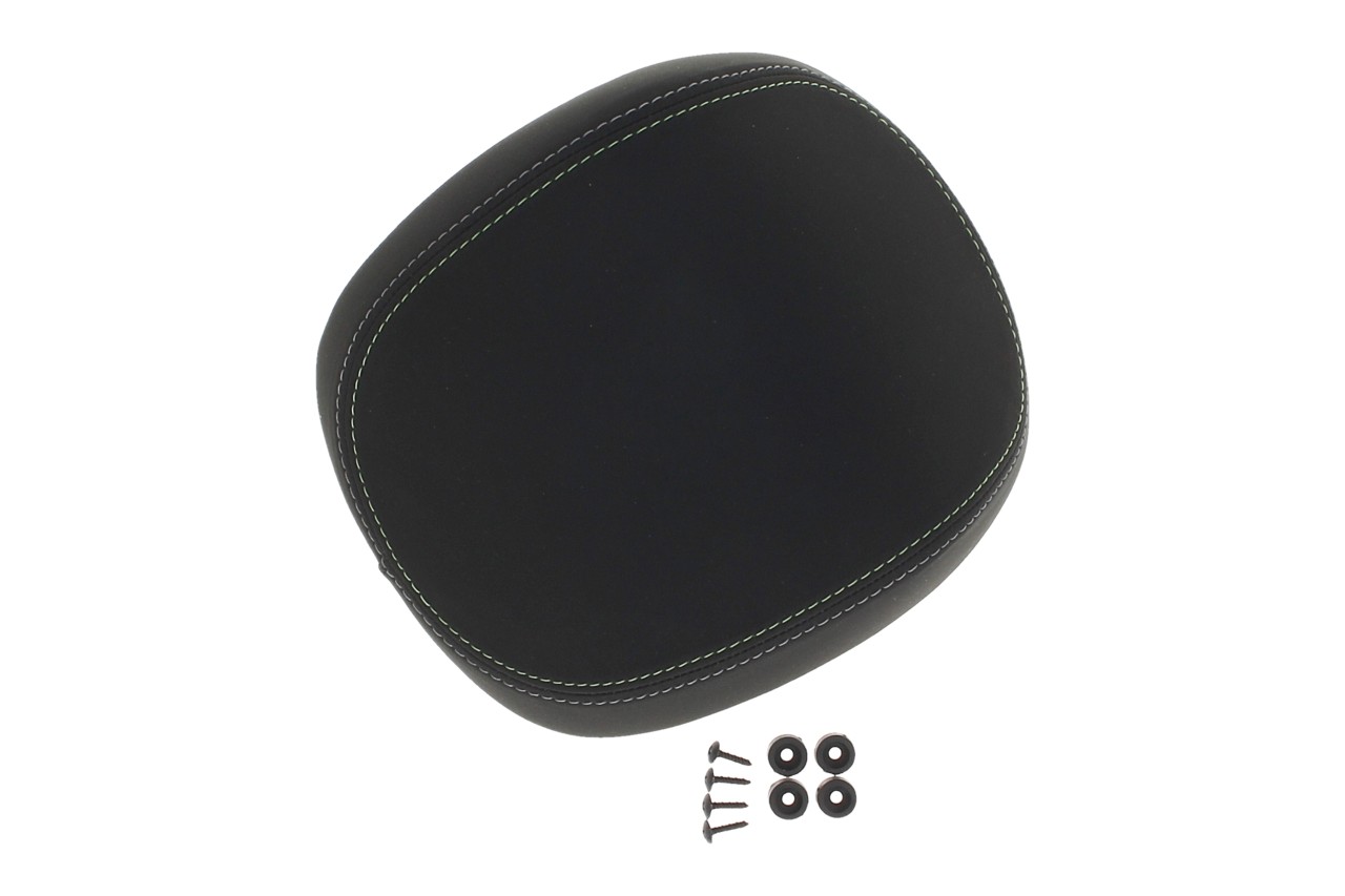 Original backrest for 32L top case - black with green stitching