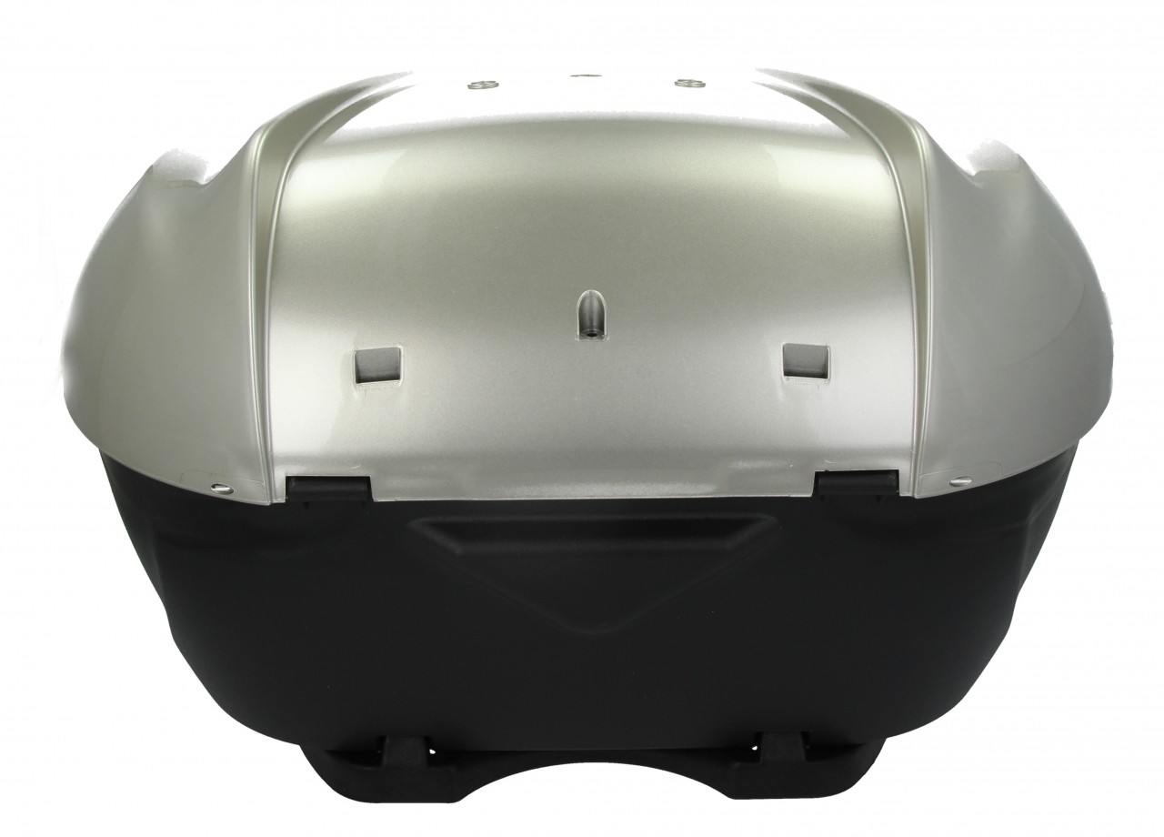 Top Case Kit 36 l. Gray Cloud G04 Original Piaggio for Beverly HPE (incl. mounting plate)