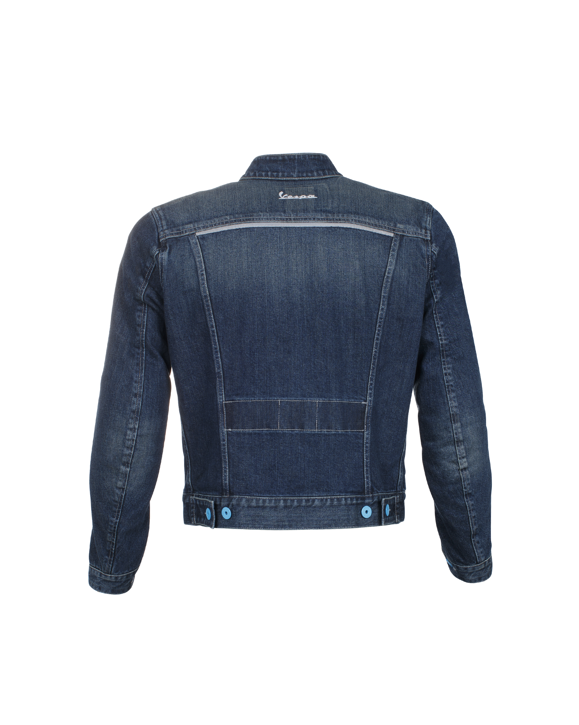 Vespa jacket denim polyester denim blue