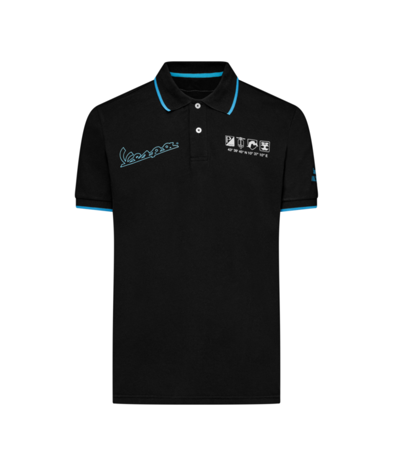 Vespa Polo Shirt, Black, DEC Collection