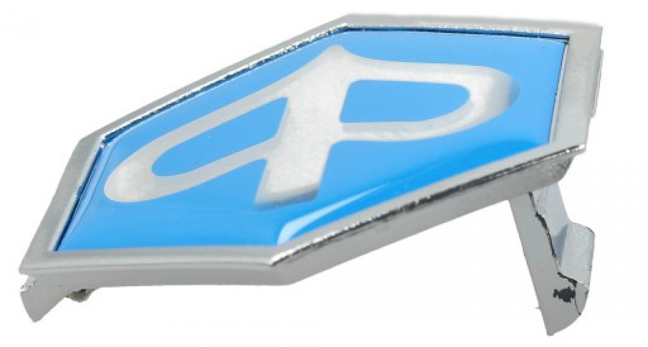 Emblem "PIAGGIO" cascade, blue
