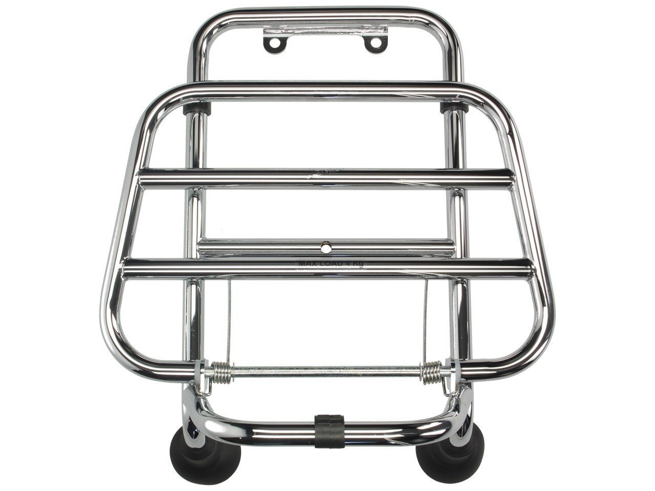Luggage carrier, front, chrome, foldable, for Vespa GTS
