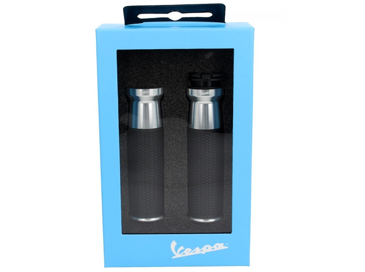 Handlebar kit, aluminum, anodized, set handles, levers and bar ends for Vespa GTS