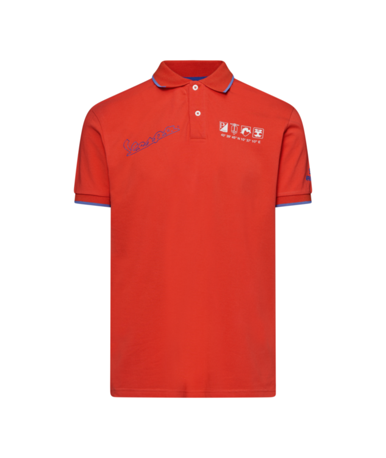 Vespa Polo Shirt, Flame Orange, DEC Collection