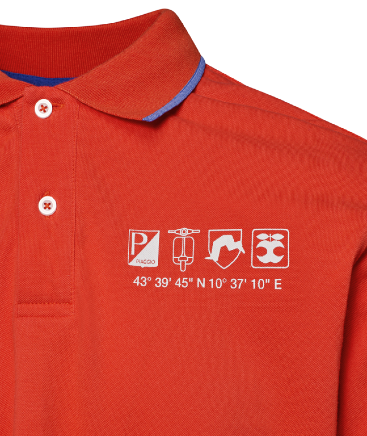 Vespa Polo Shirt, Flame Orange, DEC Collection
