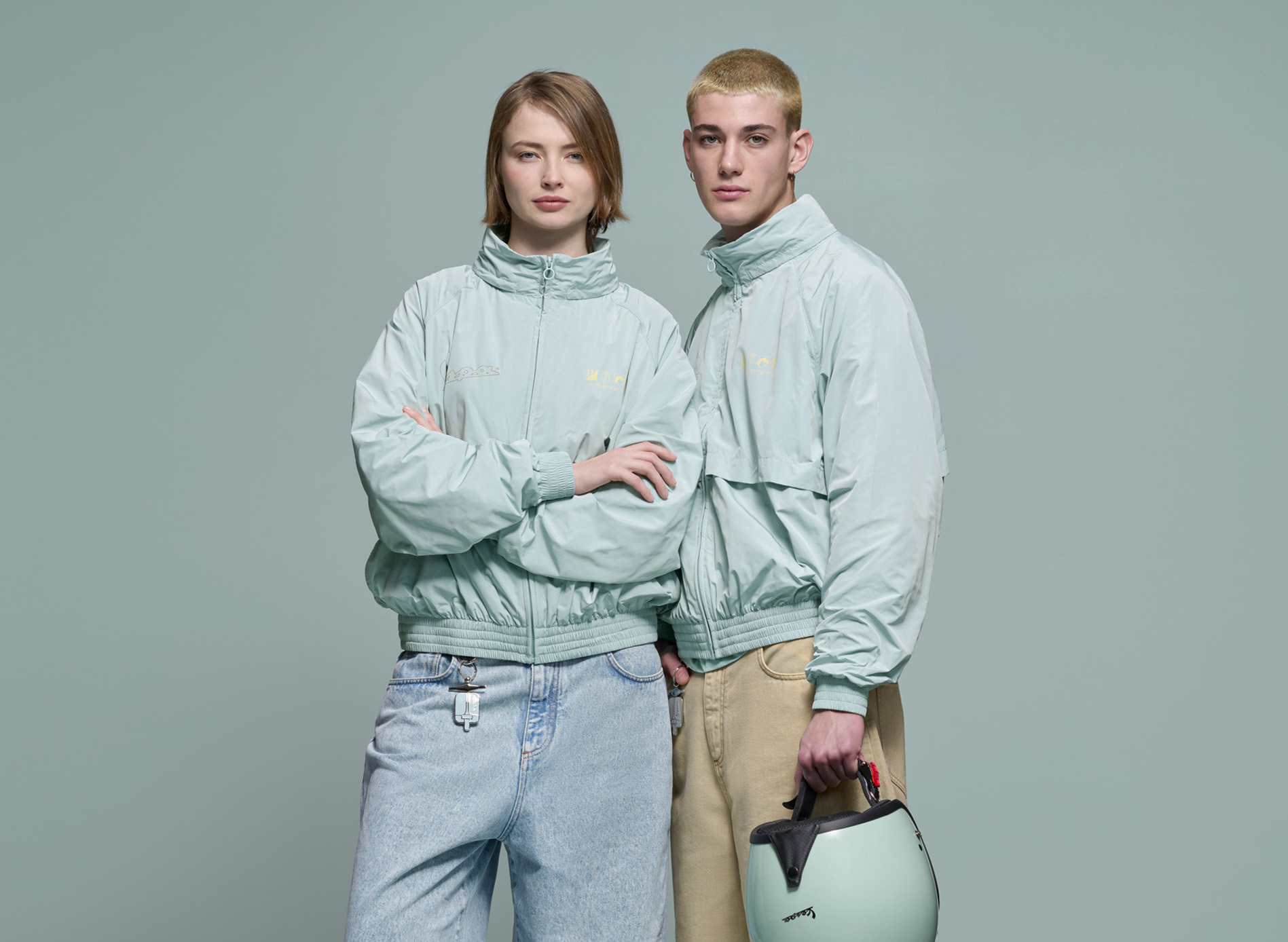 Vespa windbreaker Origin green DEC collection