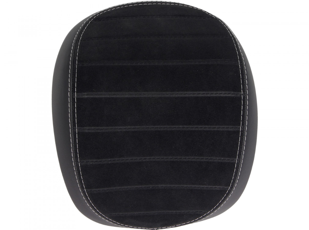 Backrest Vespa Primavera / Sprint, black with white stitching