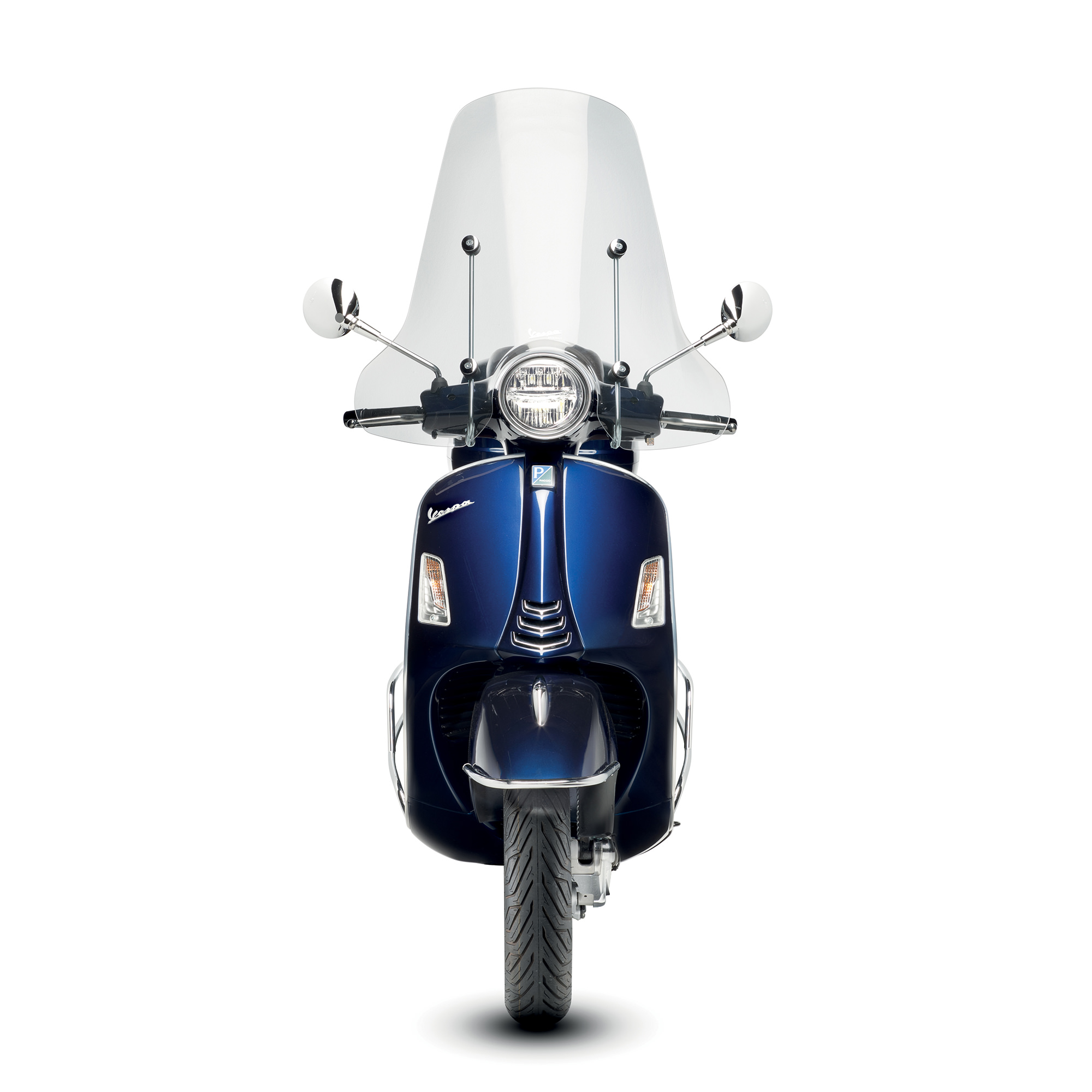 High windshield with bracket Vespa GTS / Super (HPE & SuperTech) original Vespa