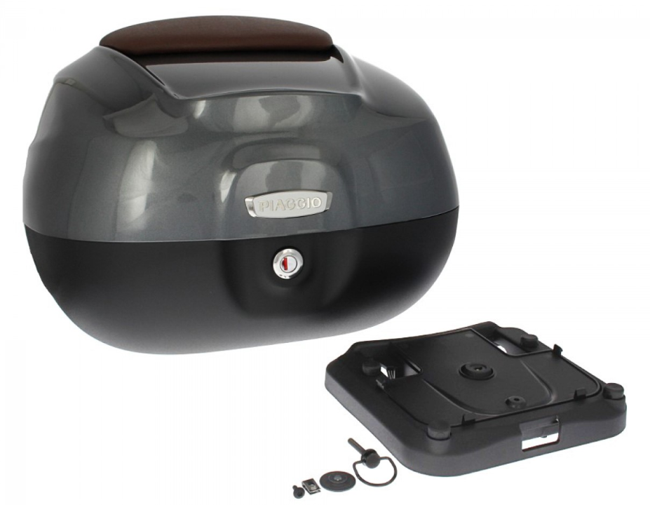 37L Top Case with Backrest for Piaggio Medley 125/150 (16-18) - Gray 798/B