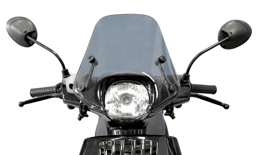 Windshield complete, cruiser, tinted for Piaggio ZIP