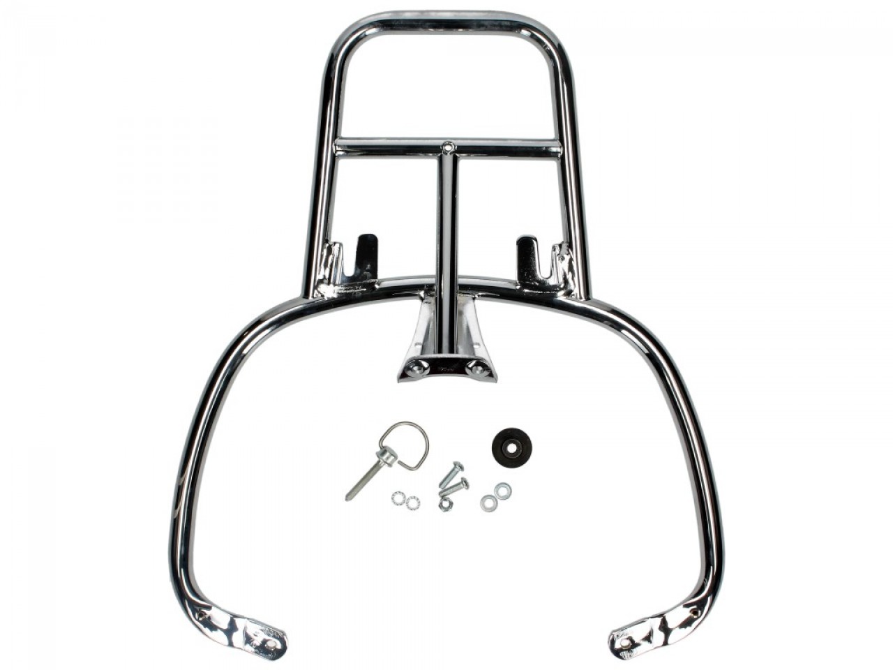 Topcase Kit 32L beige unico matt opaco (516/A), brown back cushion, chrome luggage rack for Primavera