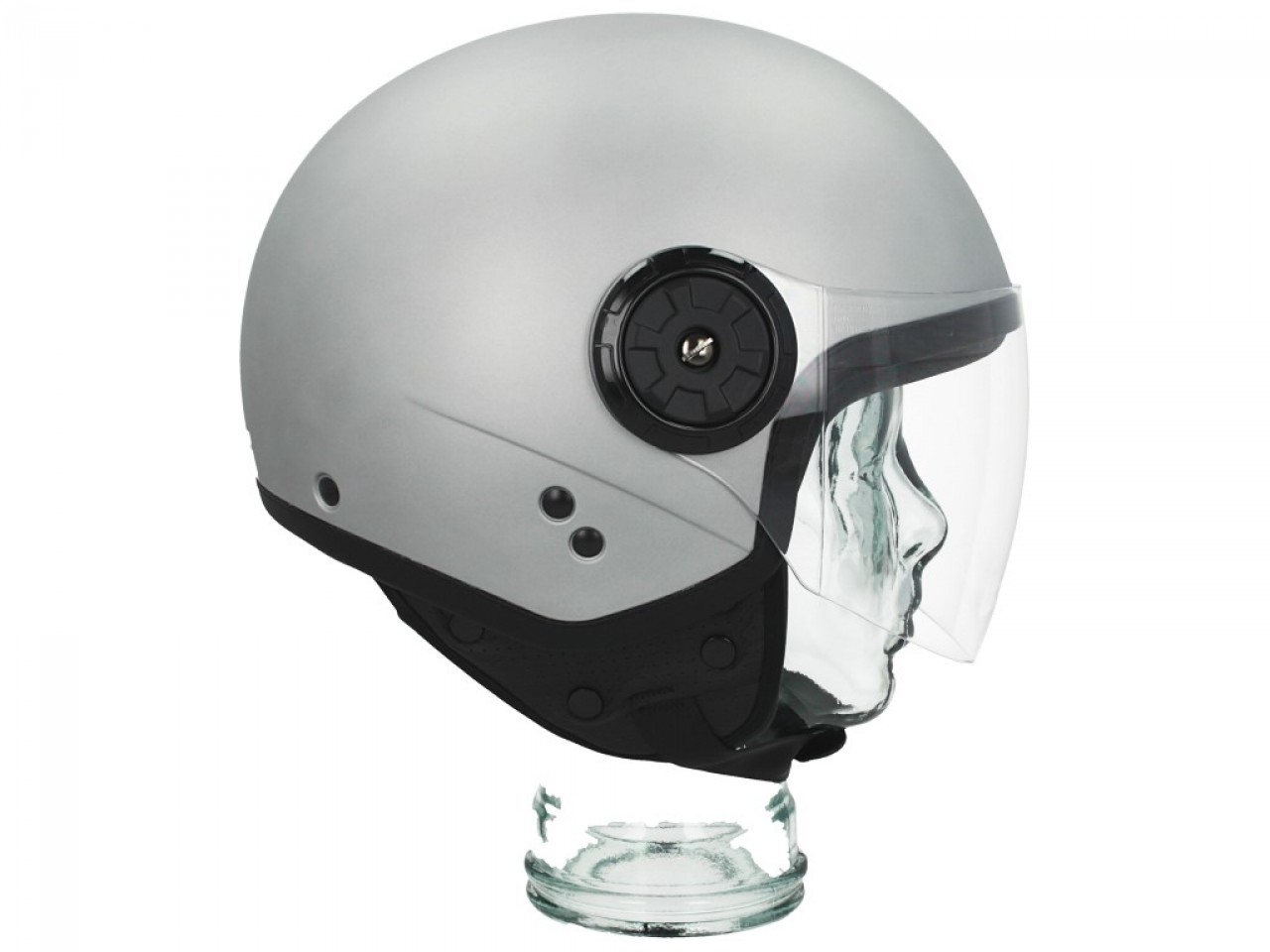 Piaggio jet helmet AWA Basejet gray matte