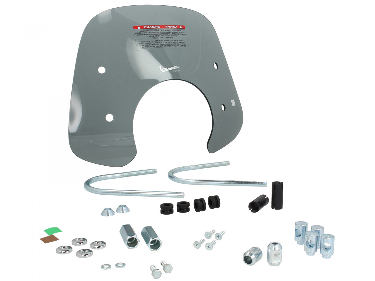 Windshield sports screen "Cruiser" tinted Vespa GTS / Super (HPE & SuperTech) original Vespa