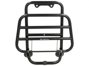 Original Vespa GTS/GTV/Sei Giorni luggage rack front, black (Until year 2018)