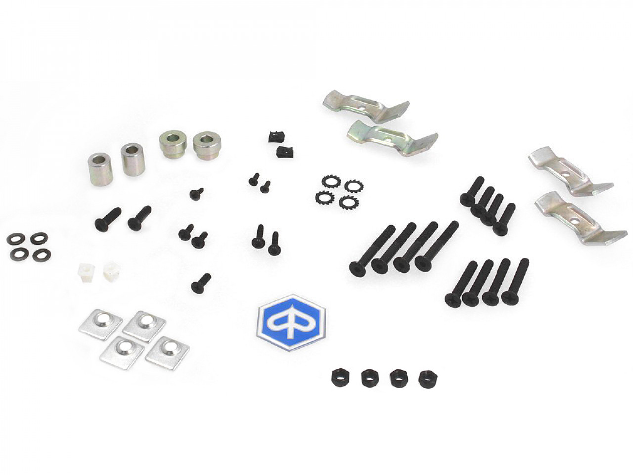Top Case Kit (incl. retaining plate), 37 l, gray for Piaggio MP3 125 / 300 / Sport HPE