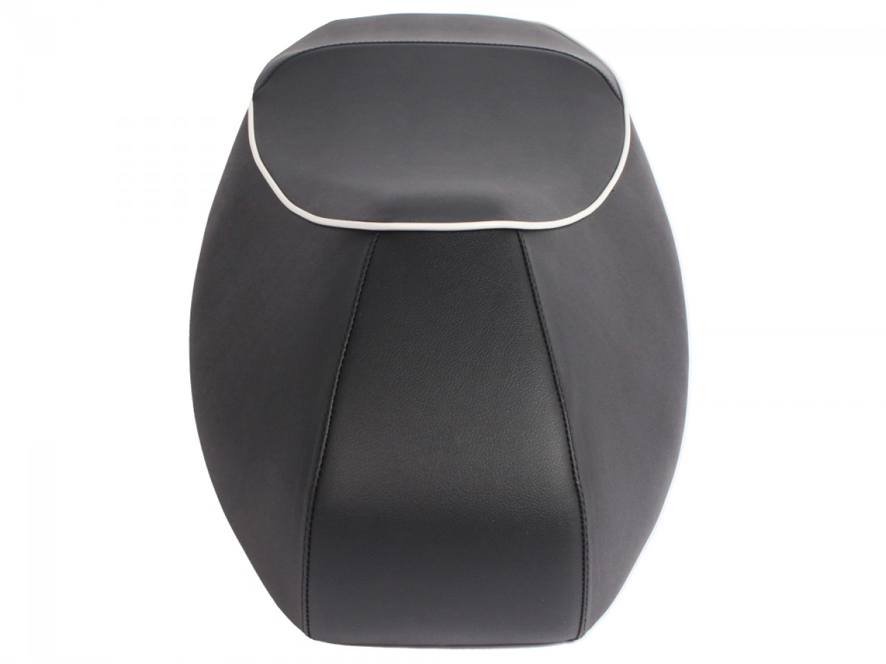 "Double seat" Black with white piping for Vespa GTS