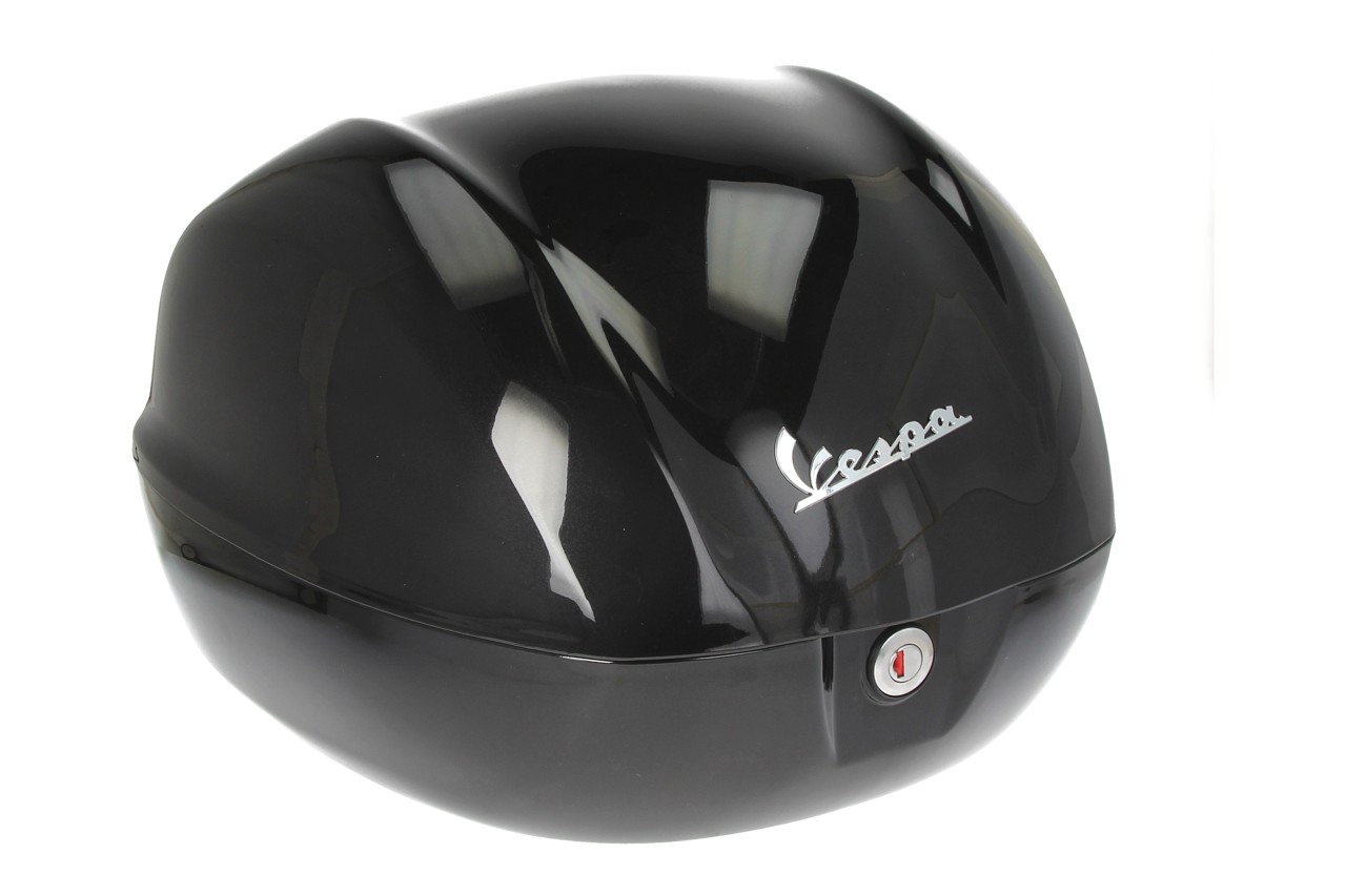 Vespa Top Case 32L, Glossy Black (Nero Cosmo) (98/A), without back pad