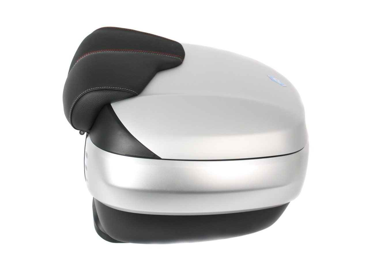 Top Case 50 l, (H4_grey matt 760/B) incl. back cushion for Piaggio MP3 500 Sport Advance HPE