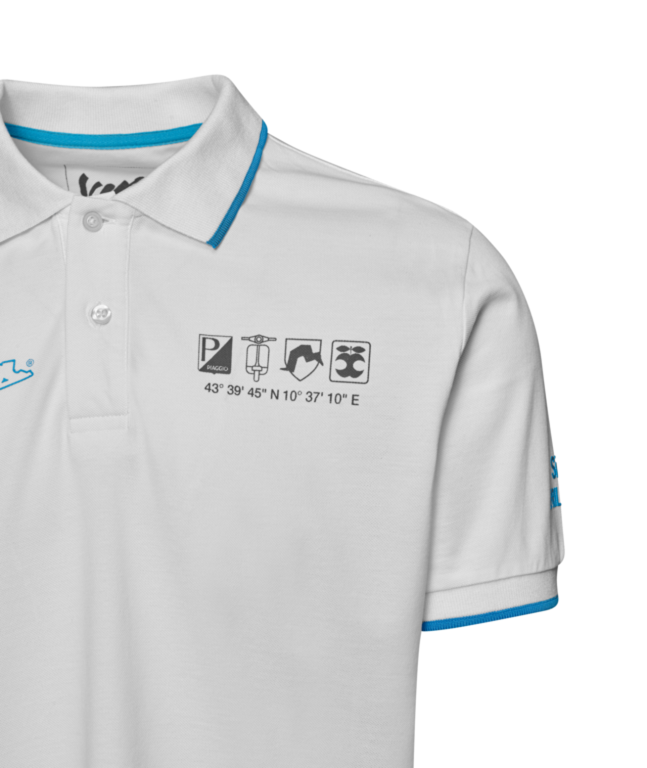 Vespa Polo Shirt, Holy White, DEC Collection