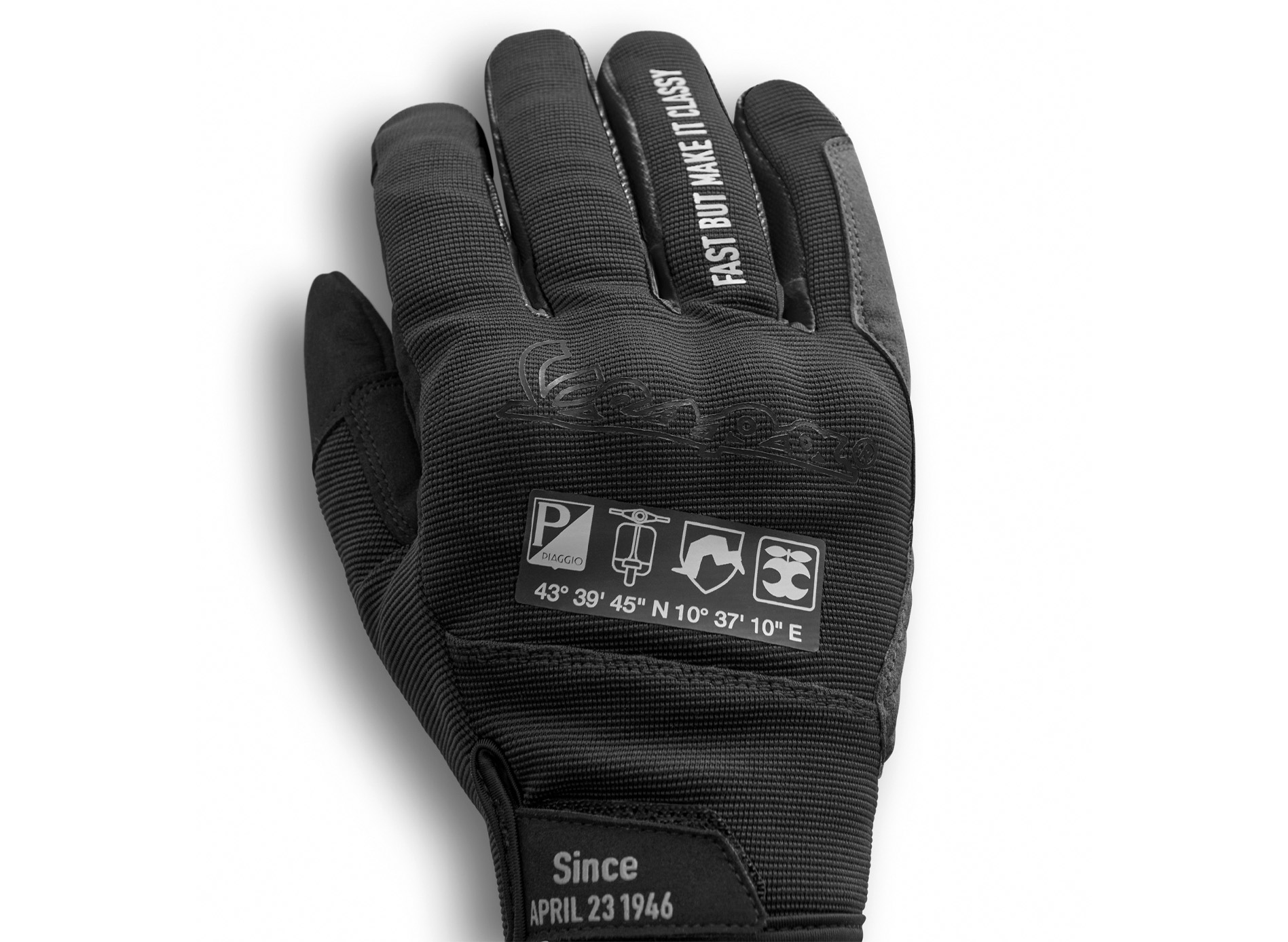 Vespa gloves black DEC