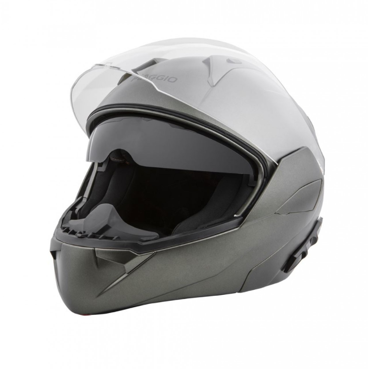 Piaggio modular helmet green
