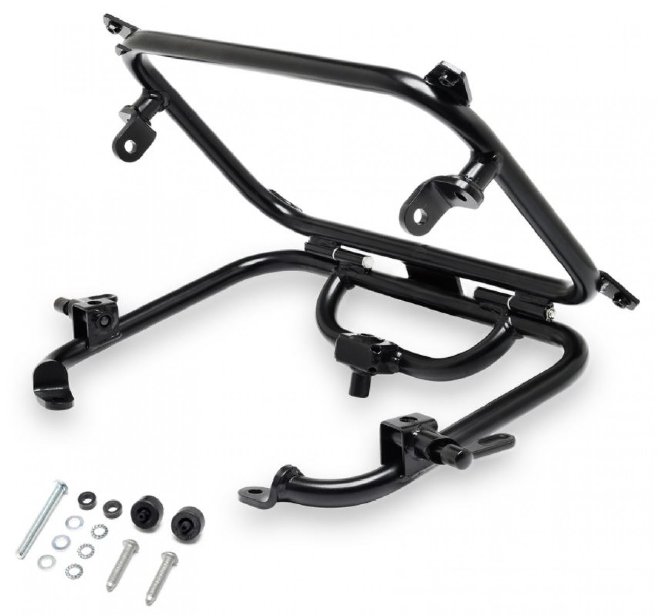 Luggage carrier, rear, black, foldable, 420x280 mm
