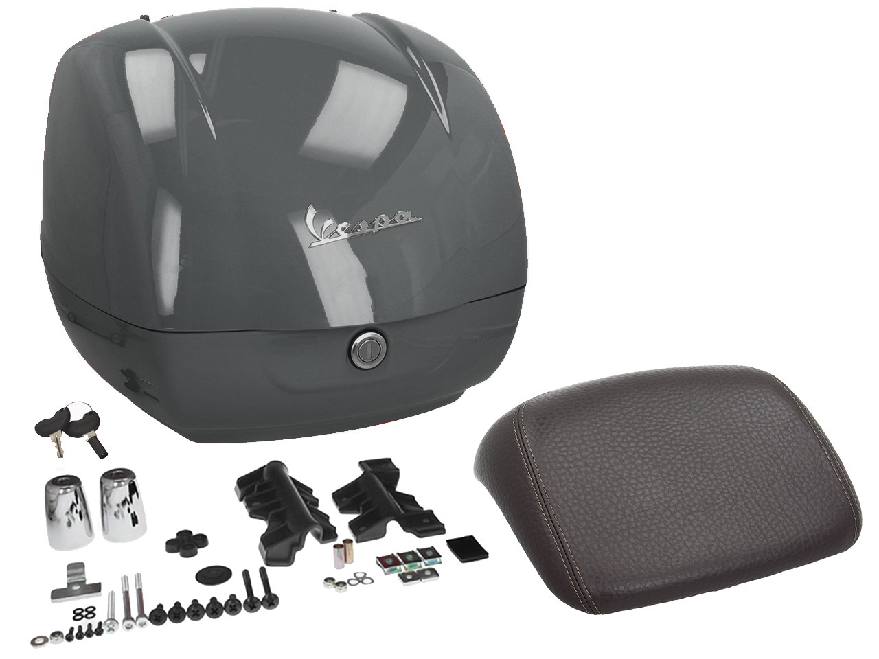 Original top case for Vespa GTS - G03 Titan Grey / Grigio Travolgente GLC