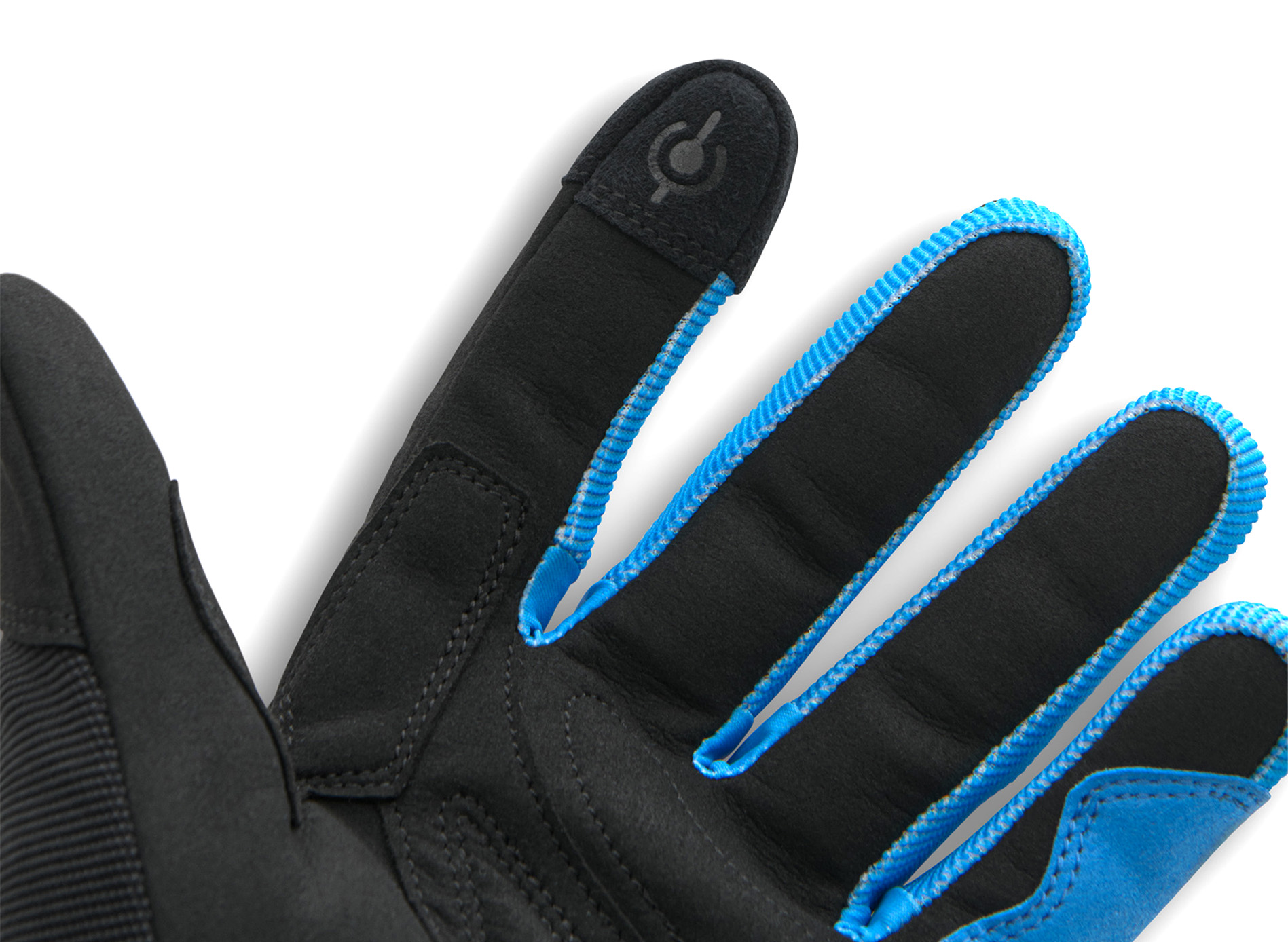 Vespa gloves black blue