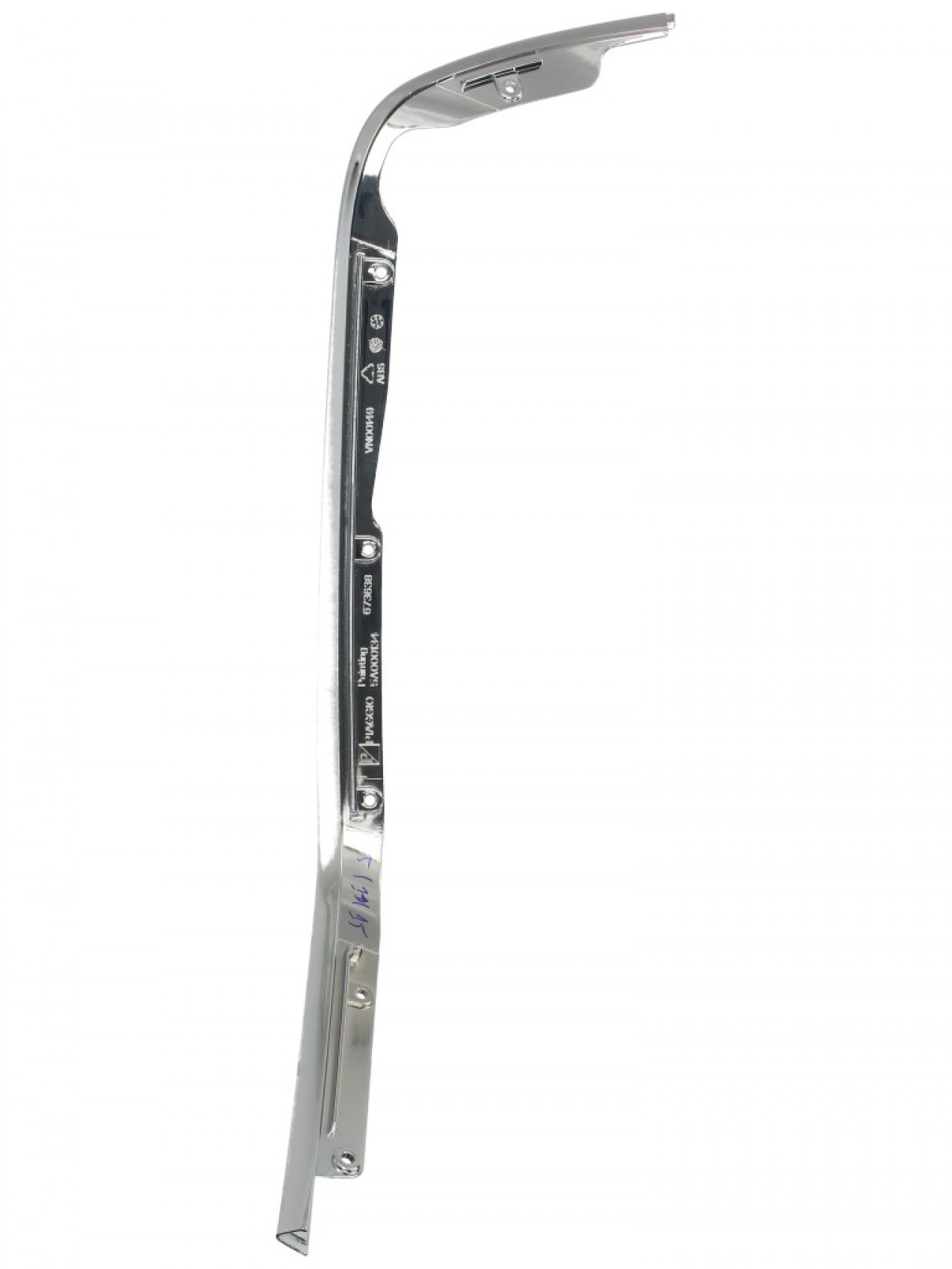 Mono slot tube leg shield chrome Piaggio for Vespa Primavera/Sprint 50-150ccm