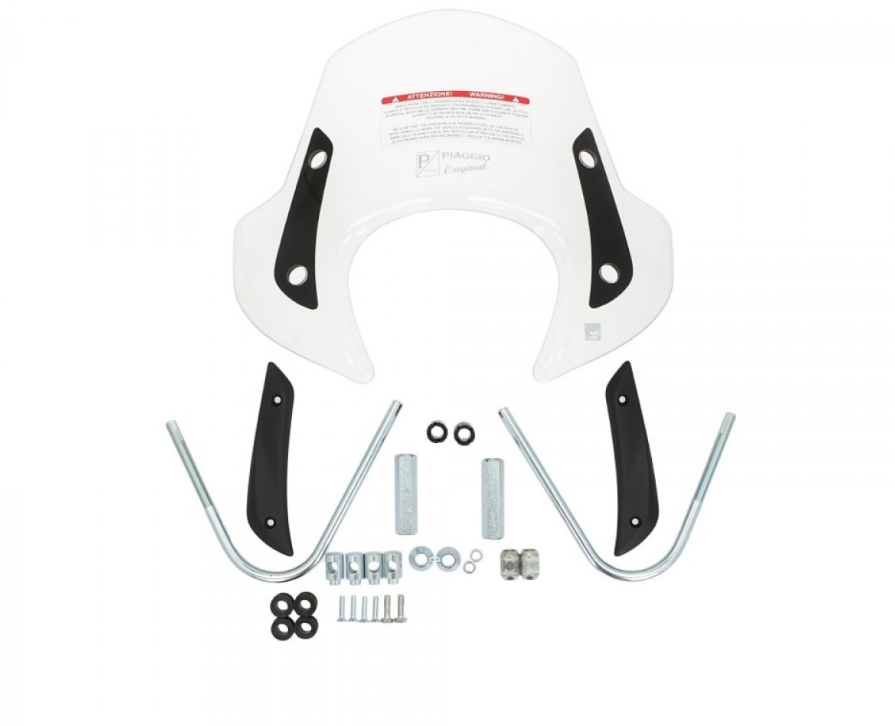 Sport windshield complete, transparent for Liberty Original Piaggio