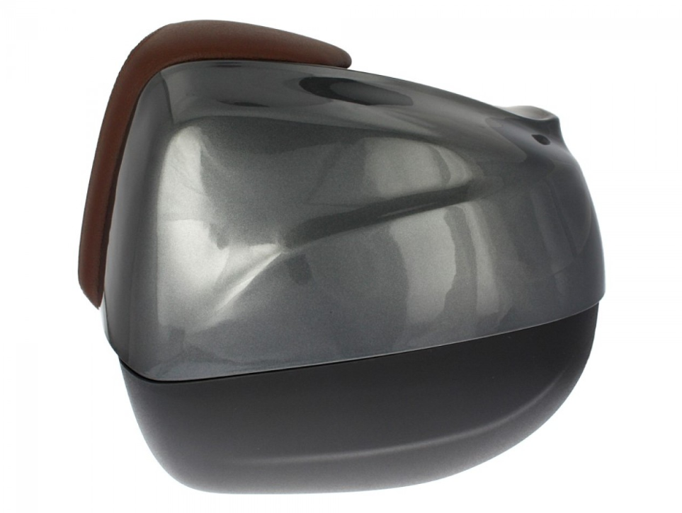 37L Top Case with Backrest for Piaggio Medley 125/150 (16-18) - Gray 798/B