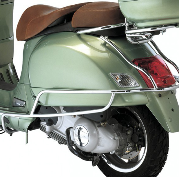 Crash bar rear chrome for Vespa GTS