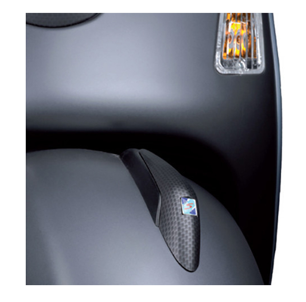 Original Vespa trim piece for fender , carbon