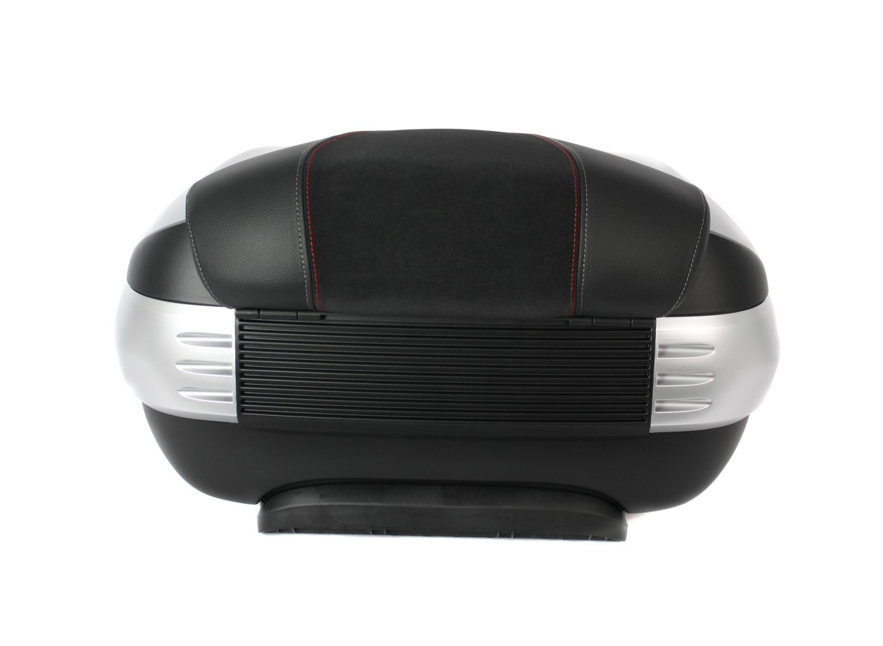 Top Case 50 l, (H4_grey matt 760/B) incl. back cushion for Piaggio MP3 500 Sport Advance HPE