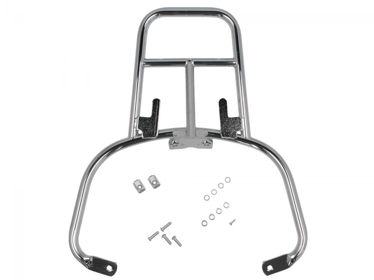 Top case carrier chrome Vespa LX / S