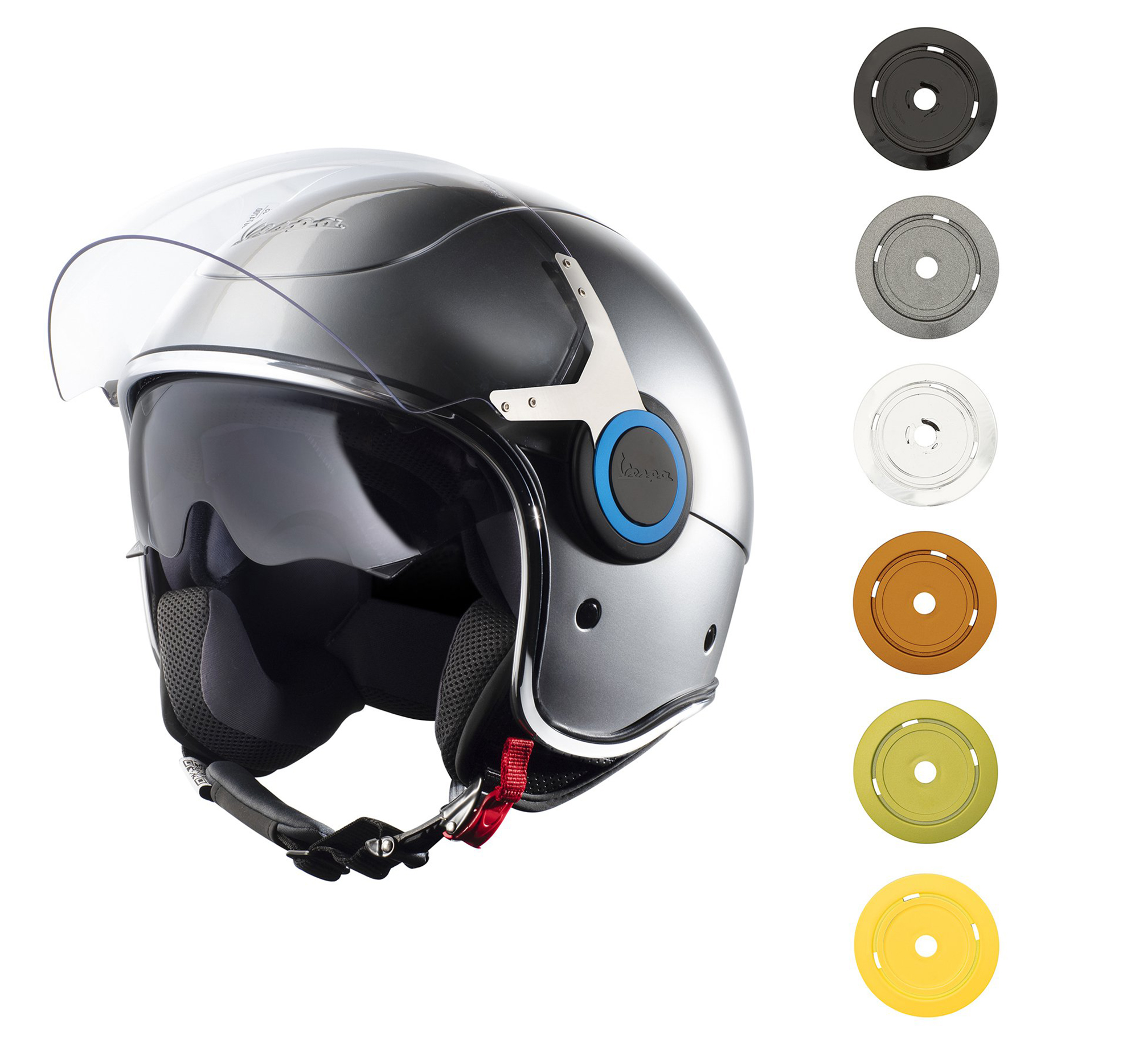 Vespa jet helmet VJ Elettrica, silver
