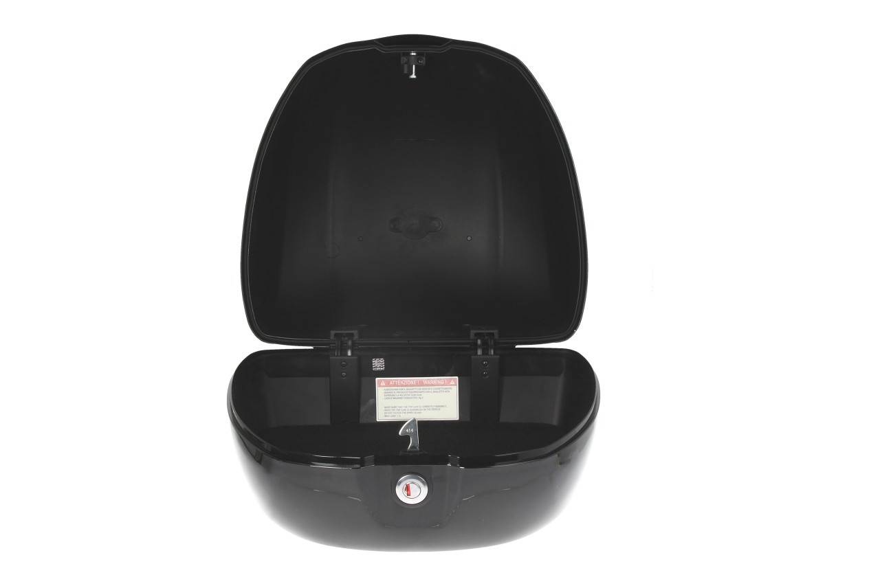 Vespa Top Case 32L, Glossy Black (Nero Cosmo) (98/A), without back pad