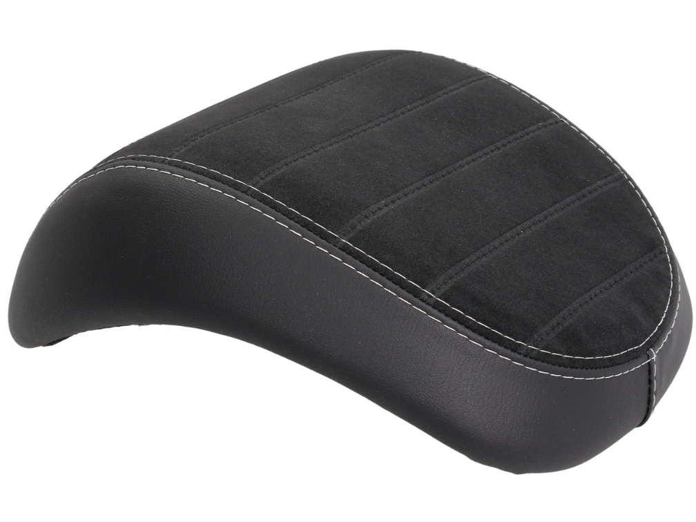 Backrest Vespa Primavera / Sprint, black with white stitching