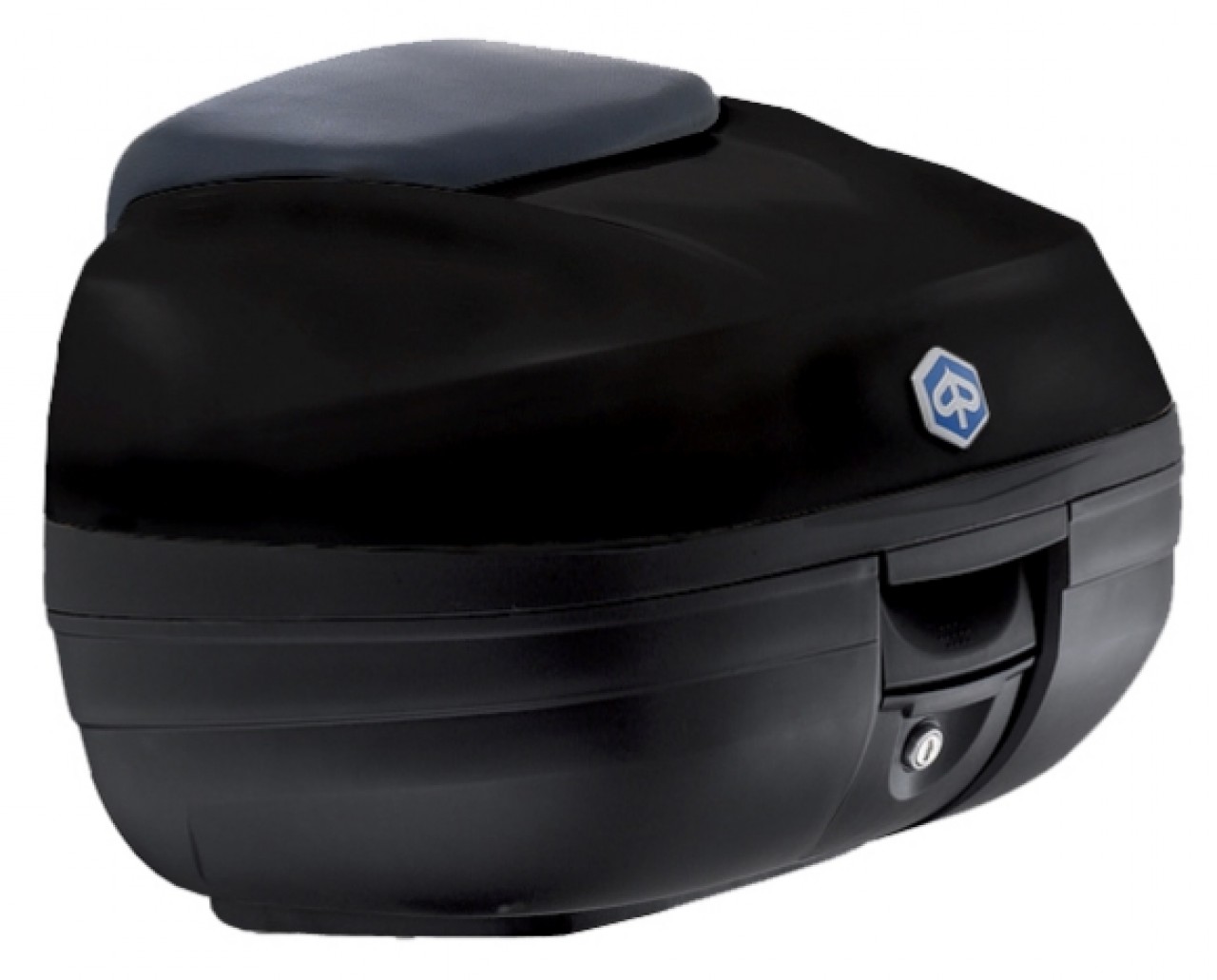 Top Case Kit (incl. mounting plate), 37 l, black for Piaggio MP3 125 / 300 / Sport HPE