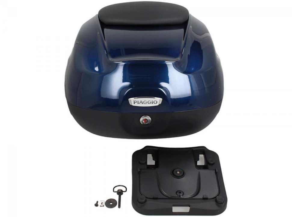 37L Top Case with Backrest for Piaggio Medley 125/150 (16-18) - Midnight Blue 222/A