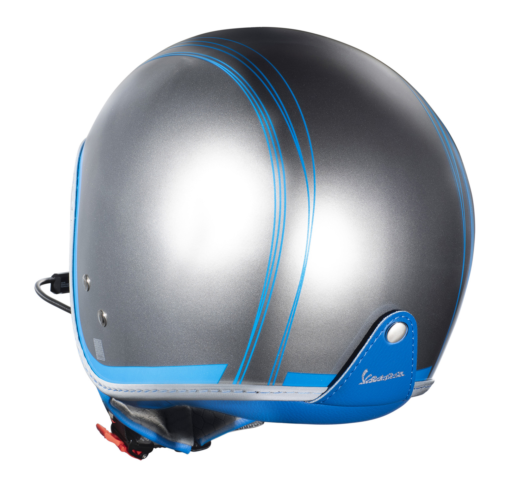 Vespa jet helmet Elettrica Tech blu (Bluetooth) silver
