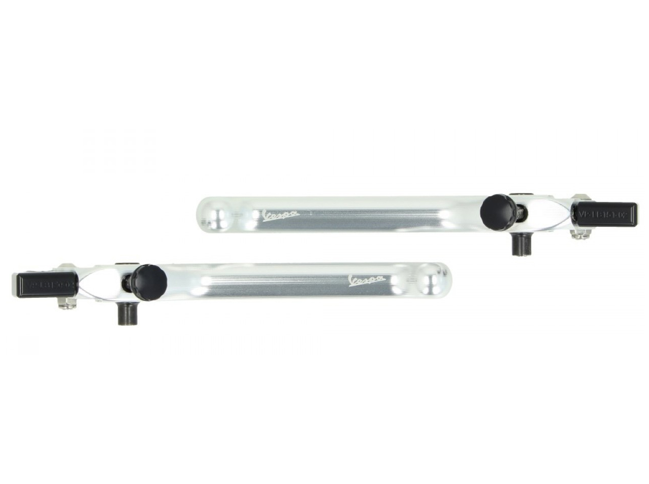 Handlebar kit, aluminum, anodized, set handles, levers and bar ends for Vespa GTS