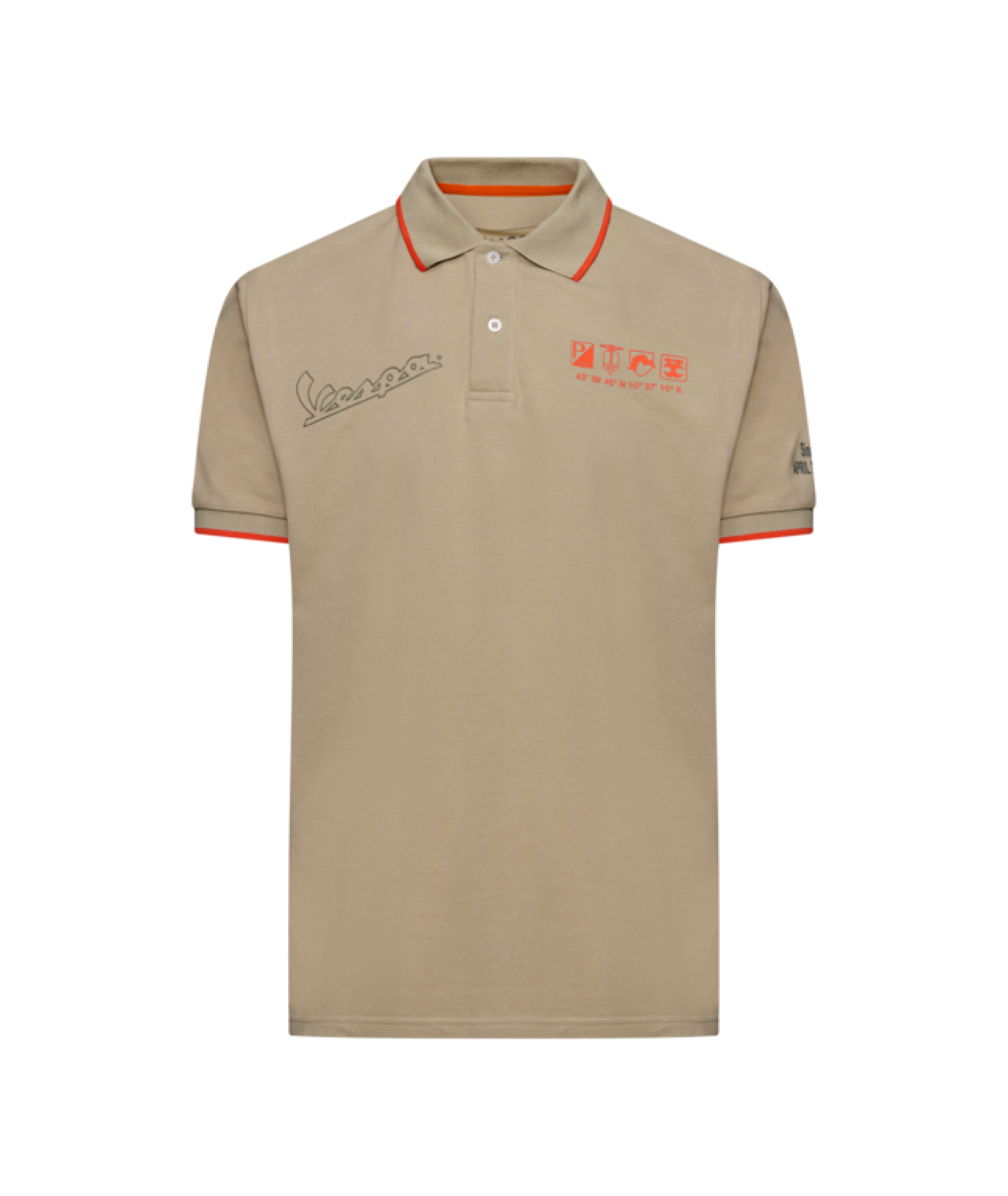 Vespa Polo Shirt Nomad Beige DEC Collection