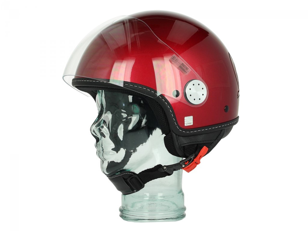 Vespa Helmet "Visor" 2.0 Jet Helmet Red Must 880/A Size XS