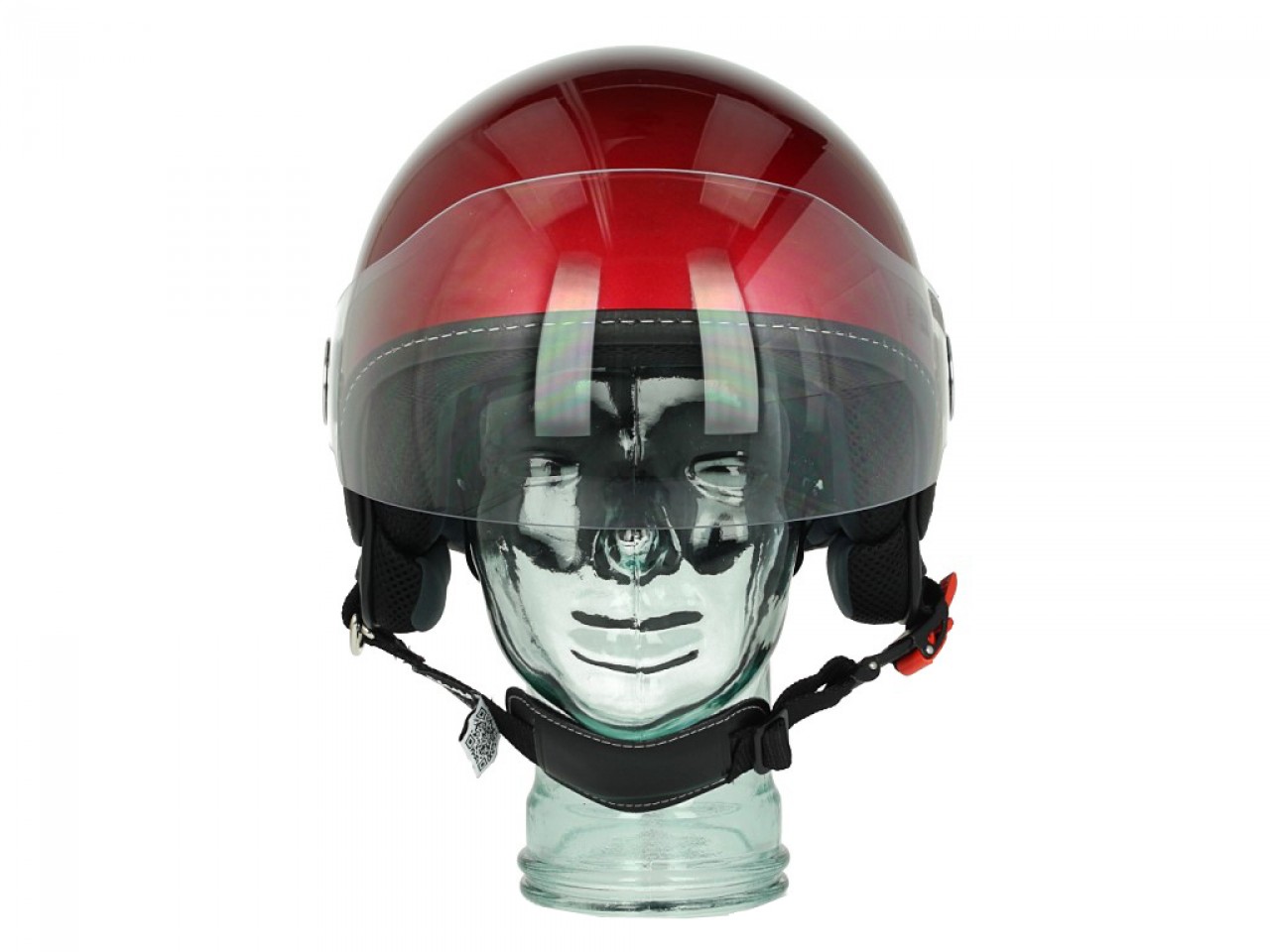 Vespa Helmet "Visor" 2.0 Jet Helmet Red Must 880/A Size XS
