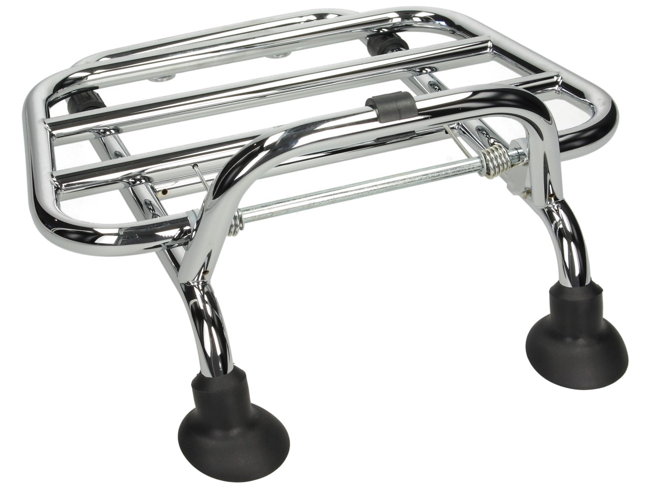 Luggage carrier, front, chrome, foldable, for Vespa GTS