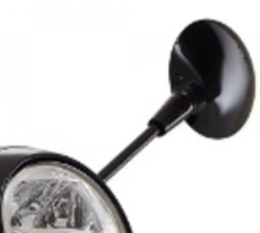 Mirror left, black for Vespa GTS Super Tech HPE