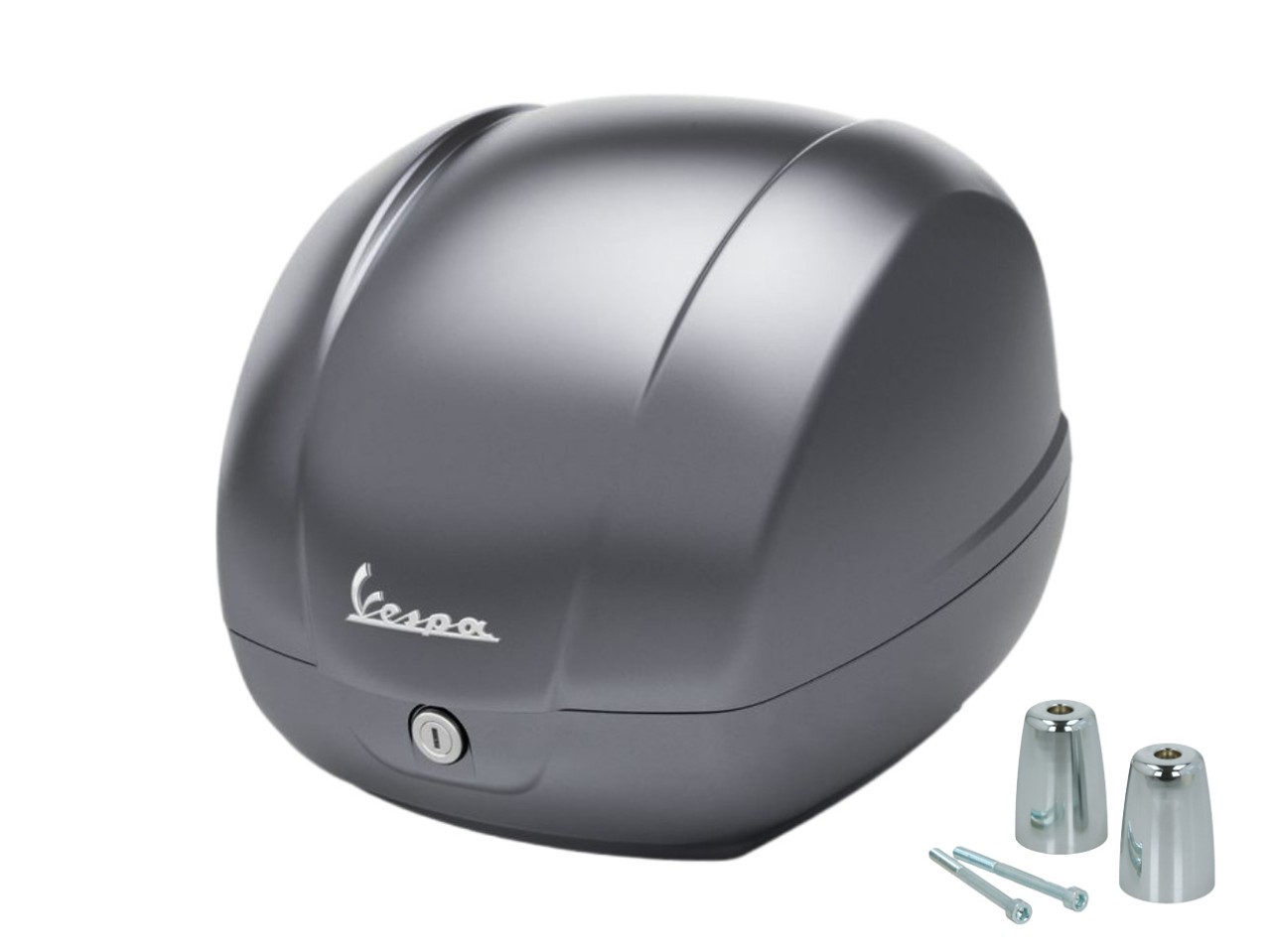 Genuine 36L Top Case, Matte Gray 707/C, for Vespa GTS 125/310 and GTV 310