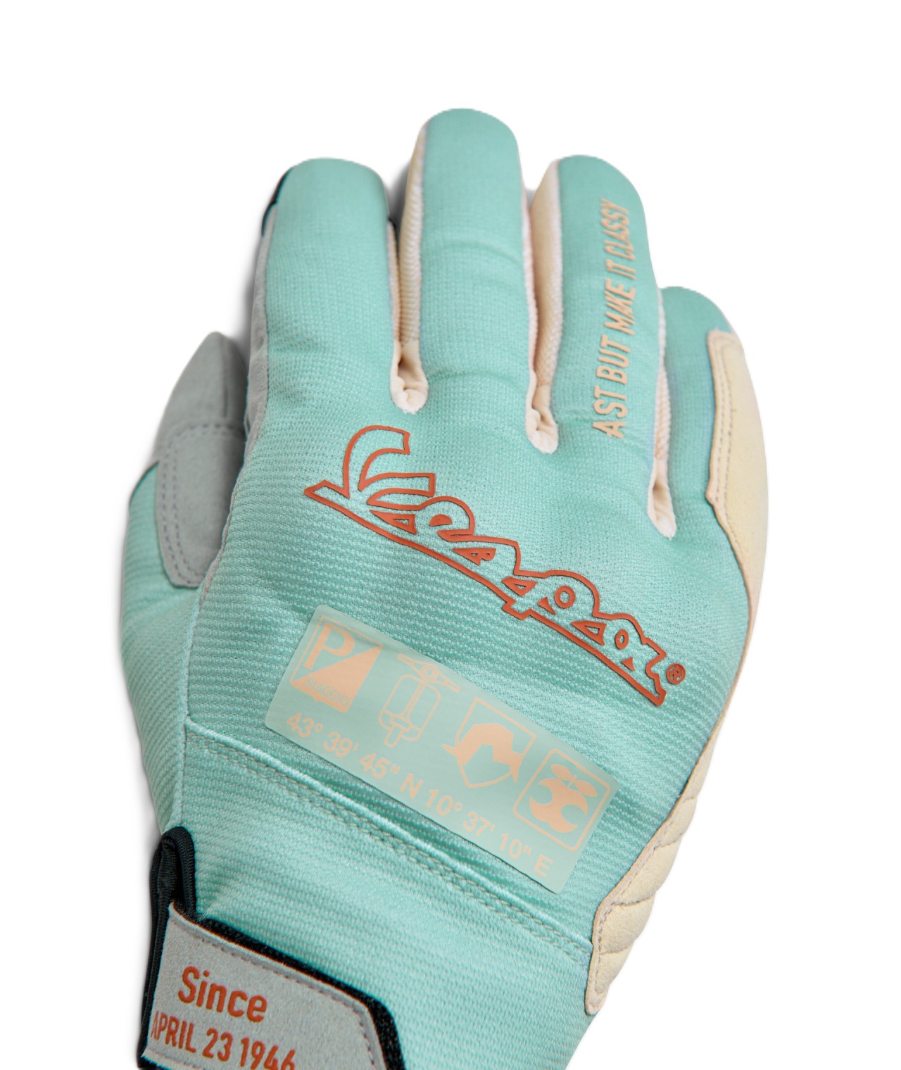 Vespa gloves turquoise DEC